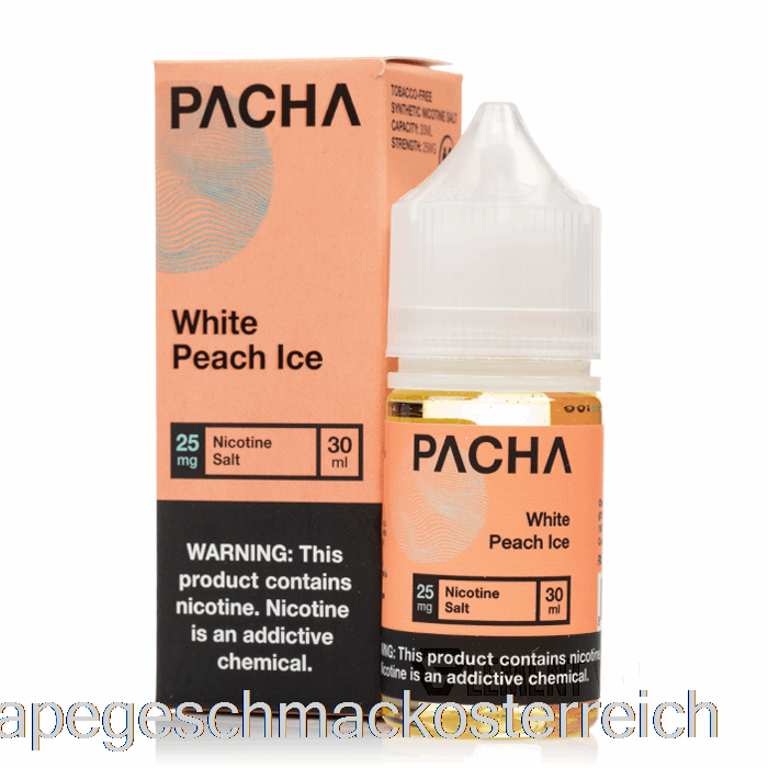 Weißes Pfirsicheis – Pacha-Salze – 30 Ml, 50 Mg Vape-Geschmack